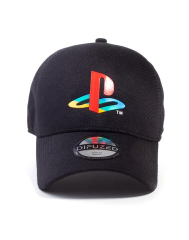 Casquette - Playstation - Logo Sur Fond Noir Style Baseball